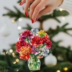 Flowers in the Vase Wooden Ornaments by G. Debrekht - Love Family Decor - 8688317 - Che Cose Belle