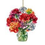 Flowers in the Vase Wooden Ornaments by G. Debrekht - Love Family Decor - 8688317 - Che Cose Belle