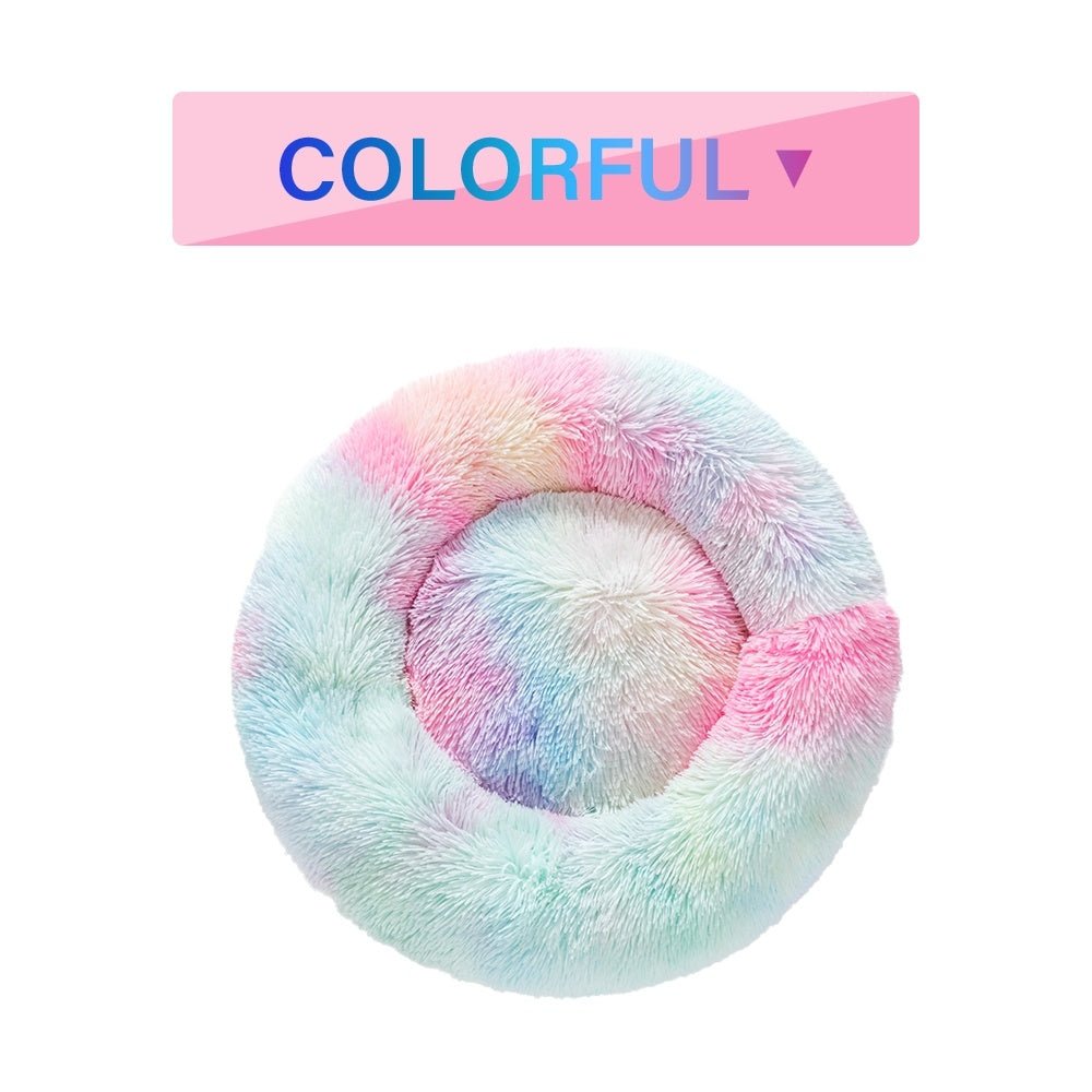 Fluffy Donut Calming Pet Bed — 16 Colors, Sizes S–XL - Che Cose Belle