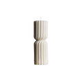 Fluted Hourglass Pillar Candle - Che Cose Belle