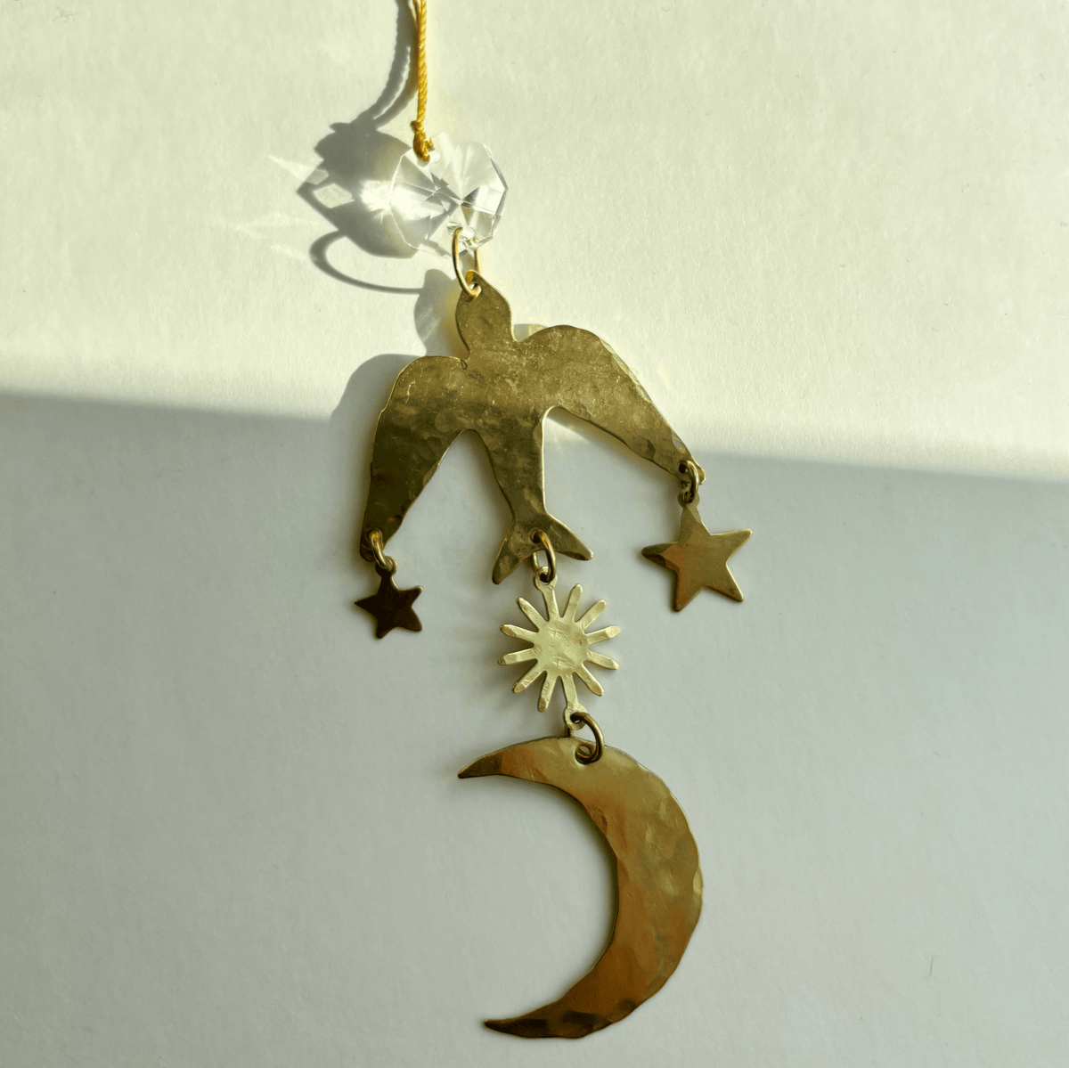 Flying Wonder Ornament with Vintage Glass Crystal - Che Cose Belle