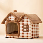 Foldable Enclosed Pet Cave House — 13 Designs, S/M/L, Self-Warming - Che Cose Belle