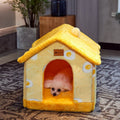 Foldable Enclosed Pet Cave House — 13 Designs, S/M/L, Self-Warming - Che Cose Belle