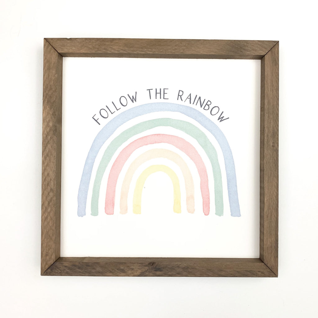 Follow The Rainbow Framed Art - Che Cose Belle