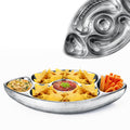 Football Tailgate Superbowl Serving Bowl Silver Brass Snack - Che Cose Belle