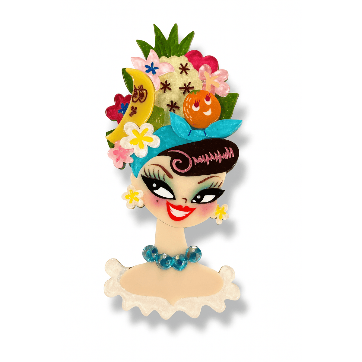 Forbidden Fruits Brooch by Miss Fluff x Lipstick & Chrome - Che Cose Belle