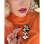 Forbidden Fruits Brooch by Miss Fluff x Lipstick & Chrome - Che Cose Belle