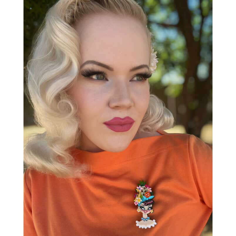 Forbidden Fruits Brooch by Miss Fluff x Lipstick & Chrome - Che Cose Belle