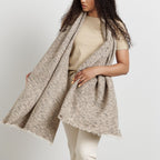 Forest Night Handwoven Neutral Cashmere Merino Scarf - Che Cose Belle