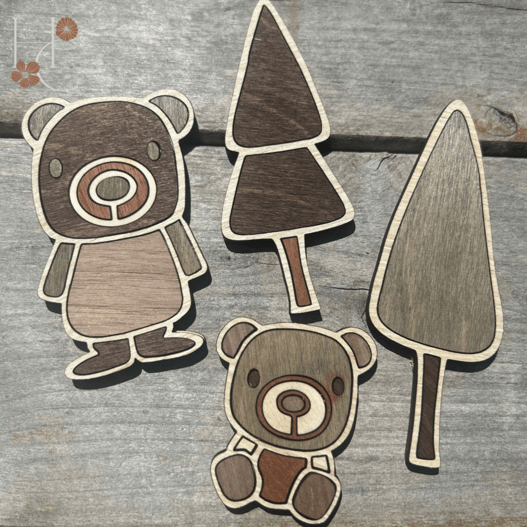 Forest Wood Magnet Set - Che Cose Belle