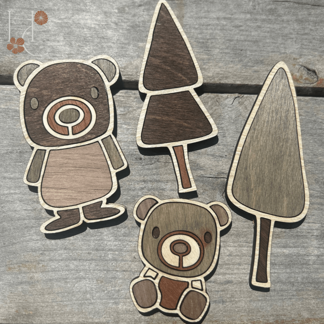 Forest Wood Magnet Set - Che Cose Belle