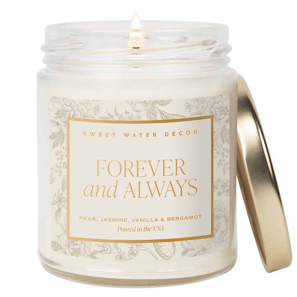 Forever and Always Soy Candle - Clear Jar - 9 oz - Che Cose Belle