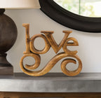 Forever Bloom – Hand - Carved Wooden Sculpture, Handmade Decorative Home Art - Che Cose Belle