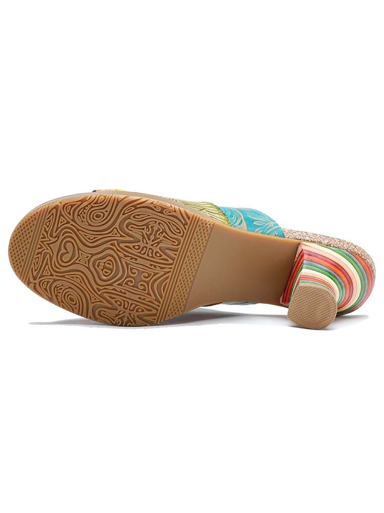 Four Color Splicing Slippers - Che Cose Belle