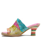 Four Color Splicing Slippers - Che Cose Belle