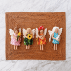 Four Seasons Fairy Felt Ornament Set – Spring, Summer, Fall & Winter Angels - Che Cose Belle