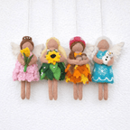Four Seasons Fairy Felt Ornament Set – Spring, Summer, Fall & Winter Angels - Che Cose Belle