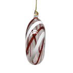 Peppermint Swirl Egyptian Glass Ornament