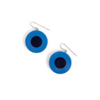 French Dot Pattern Earrings (Blue) - Che Cose Belle