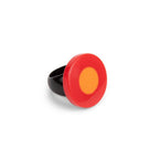 French Dot Pattern Ring (Red & Orange) - Che Cose Belle