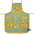 French kitchen apron - 100% cotton - Lemons green | Tissus Toselli - Che Cose Belle