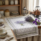 French kitchen towel - Printed cotton - Lauris natural | Tissus Toselli - Che Cose Belle