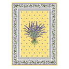 French kitchen towel - Printed cotton - Lauris yellow | Tissus Toselli - Che Cose Belle