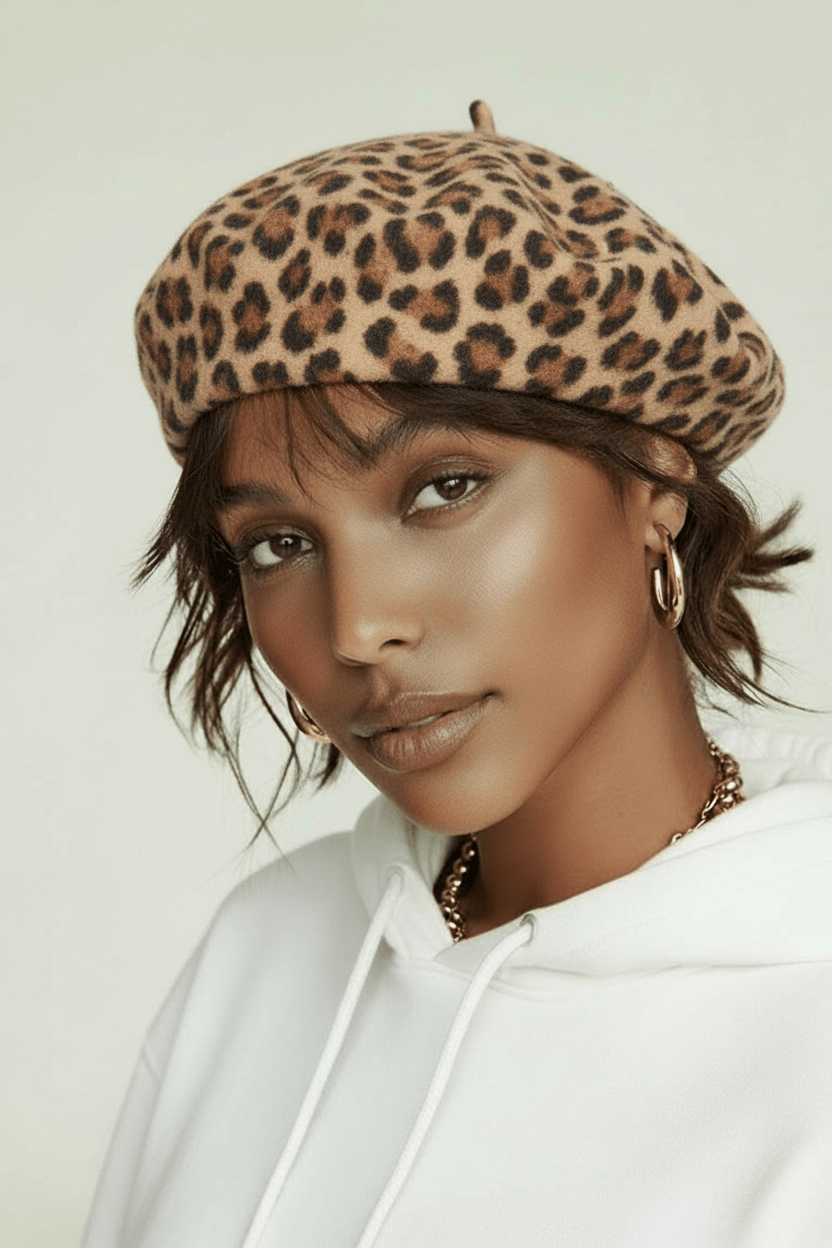 FRENCH LEOPARD BERET - Che Cose Belle