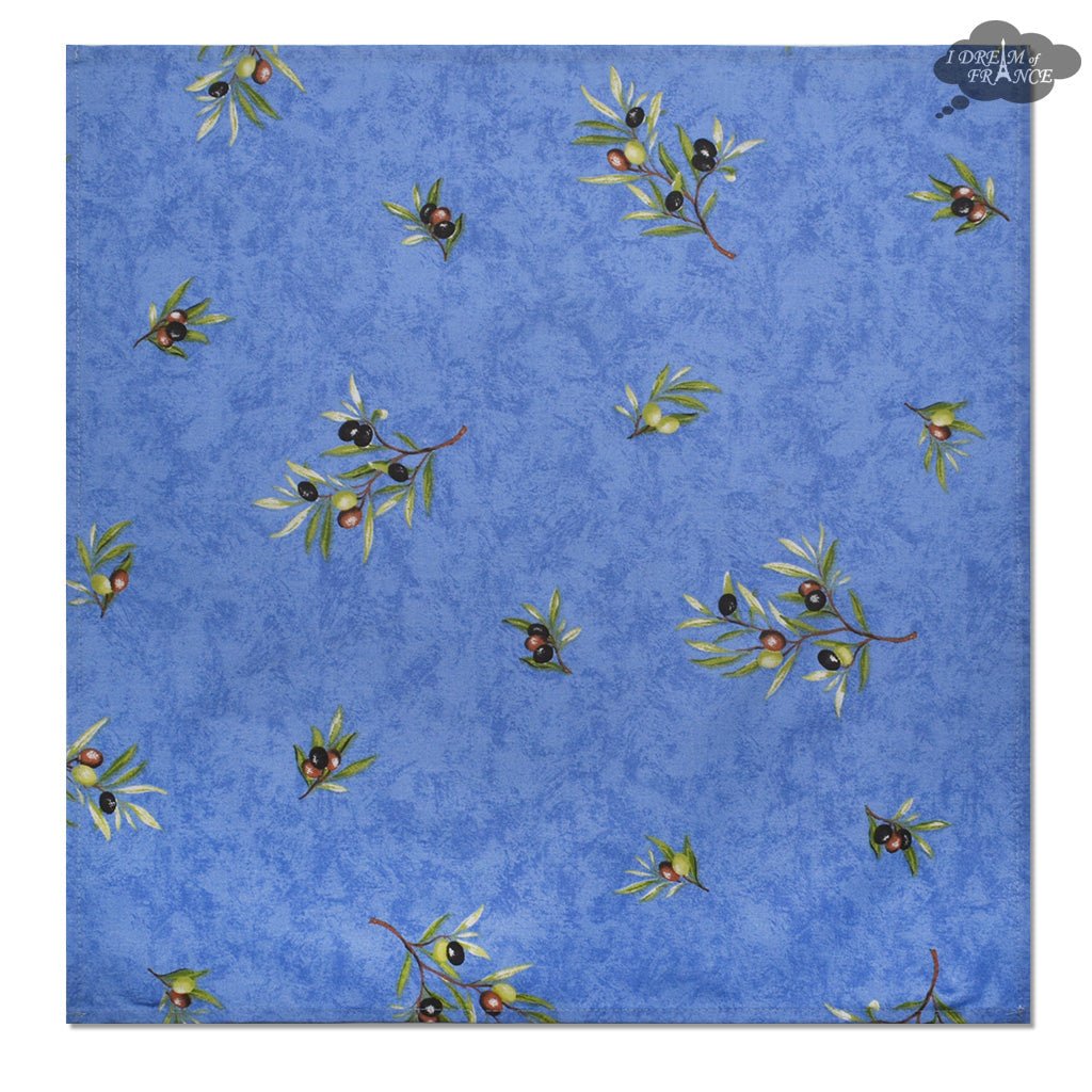 French Provencal napkin - Cotton - Clos des Oliviers blue | Label France - Che Cose Belle