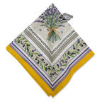 French Provencal napkin - Cotton - Lauris yellow | Tissus Toselli - Che Cose Belle