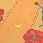 French Provencal tablecloth - Acrylic coated cotton, Spill-proof - 58" square - Poppies yellow | Tissus Toselli - Che Cose Belle