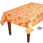French Provencal tablecloth - Acrylic coated cotton, Spill-proof - 58" square - Poppies yellow | Tissus Toselli - Che Cose Belle