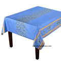 French Provencal tablecloth - Acrylic coated cotton, Spill-proof - 60" square - Clos des Oliviers blue | Label France - Che Cose Belle