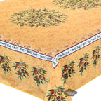 French Provencal tablecloth - Polyester - Stain-resistant - Rectangular - Provence Olivier yellow | Provence Imports - Che Cose Belle