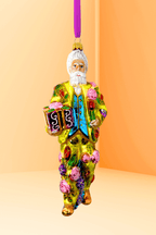 Fresh Squeezed Santa Polish Glass Ornament - Che Cose Belle