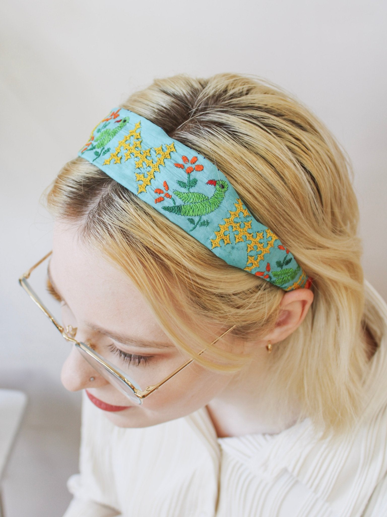 Frida Embroidered Headband - Che Cose Belle