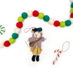 Ginny and Chris Boho Mouse Eco Ornaments - Set of 2