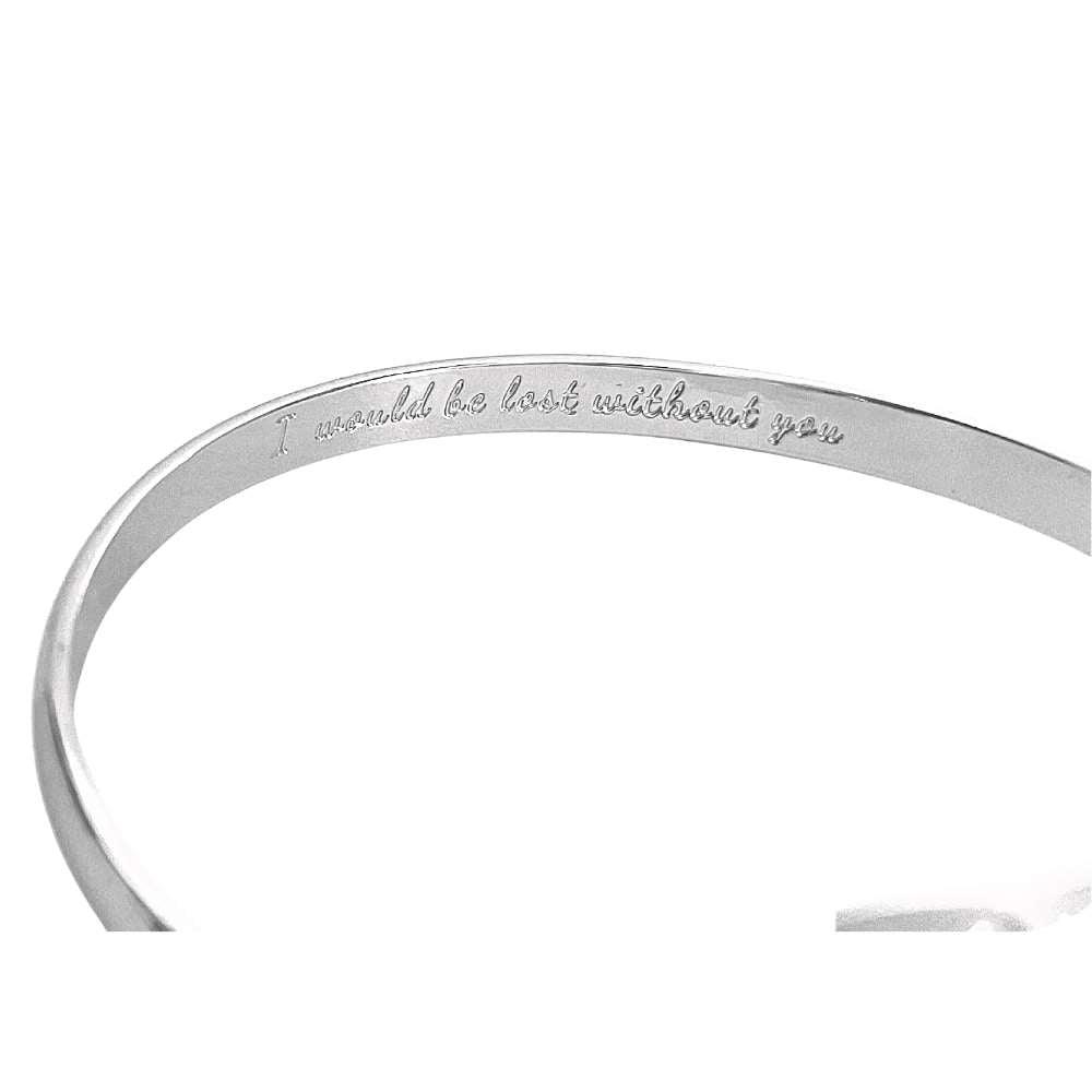 Friendship Bracelets, Infinity Bracelets, Best Friend Bracelets, Engraved Bracelets I would be lost without you- Infinity Sign - Che Cose Belle