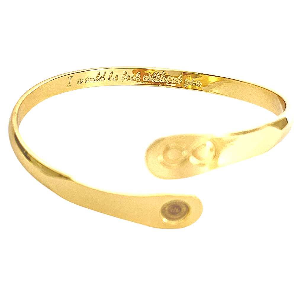 Friendship Bracelets, Infinity Bracelets, Best Friend Bracelets, Engraved Bracelets I would be lost without you- Infinity Sign - Che Cose Belle
