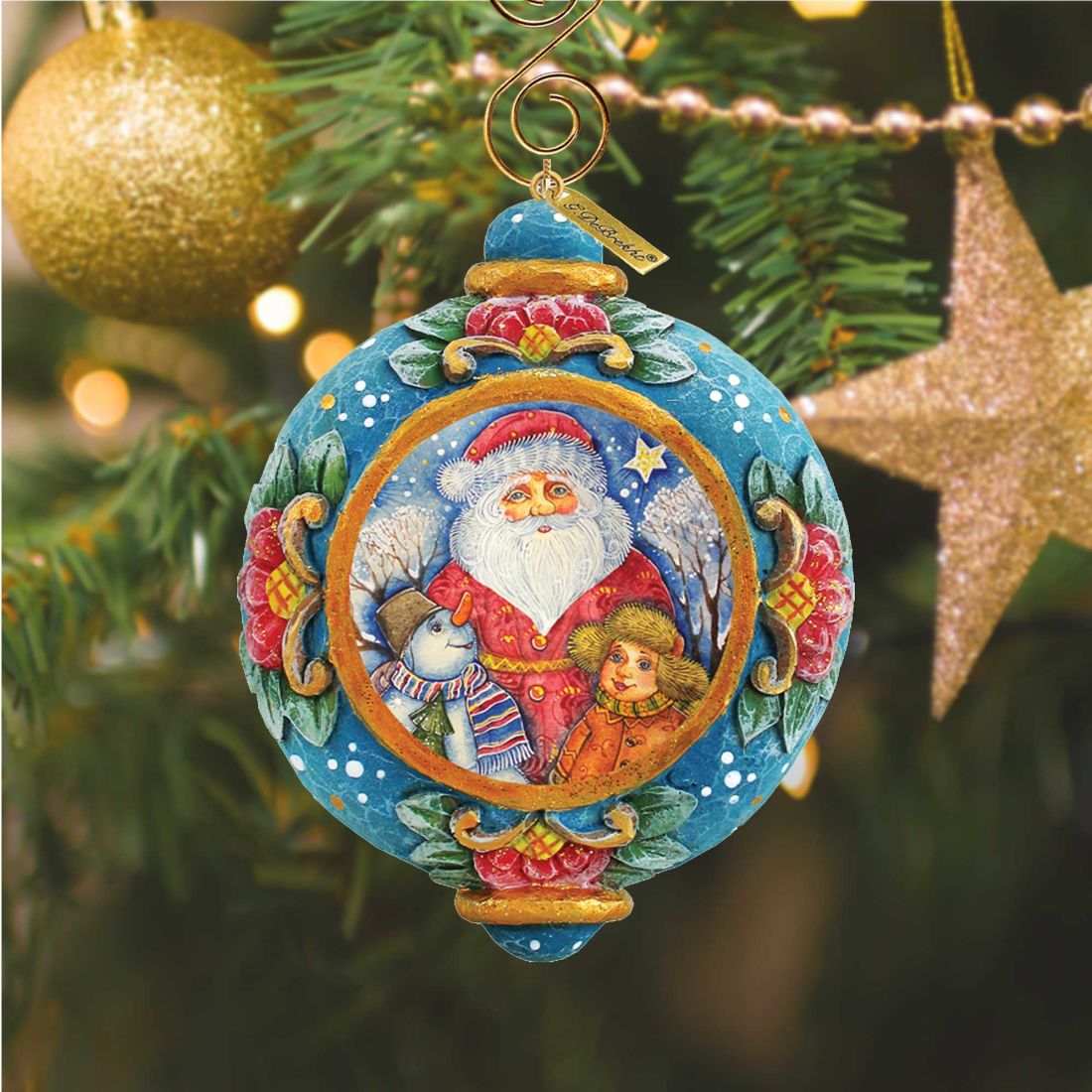 Friendship Sculpted Hand-Painted Christmas Ornament by G. DeBrekht - Christmas Decor - 6102424 - Che Cose Belle