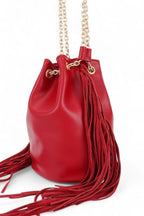 Fringed Accent Boho Bucket Bag - Che Cose Belle
