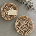 Fringes Coaster - set of 4 - Che Cose Belle