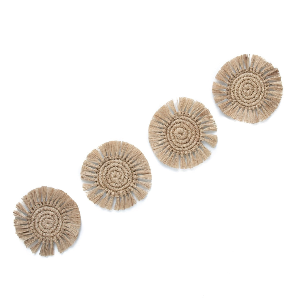 Fringes Coaster - set of 4 - Che Cose Belle