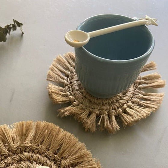 Fringes Coaster - set of 4 - Che Cose Belle