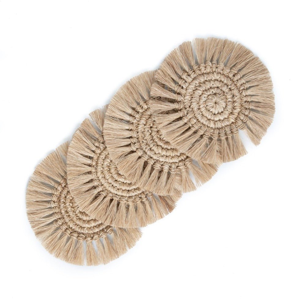 Fringes Coaster - set of 4 - Che Cose Belle