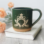 Frog Prince Mug, Farmhouse Style Handmade Pottery - Che Cose Belle