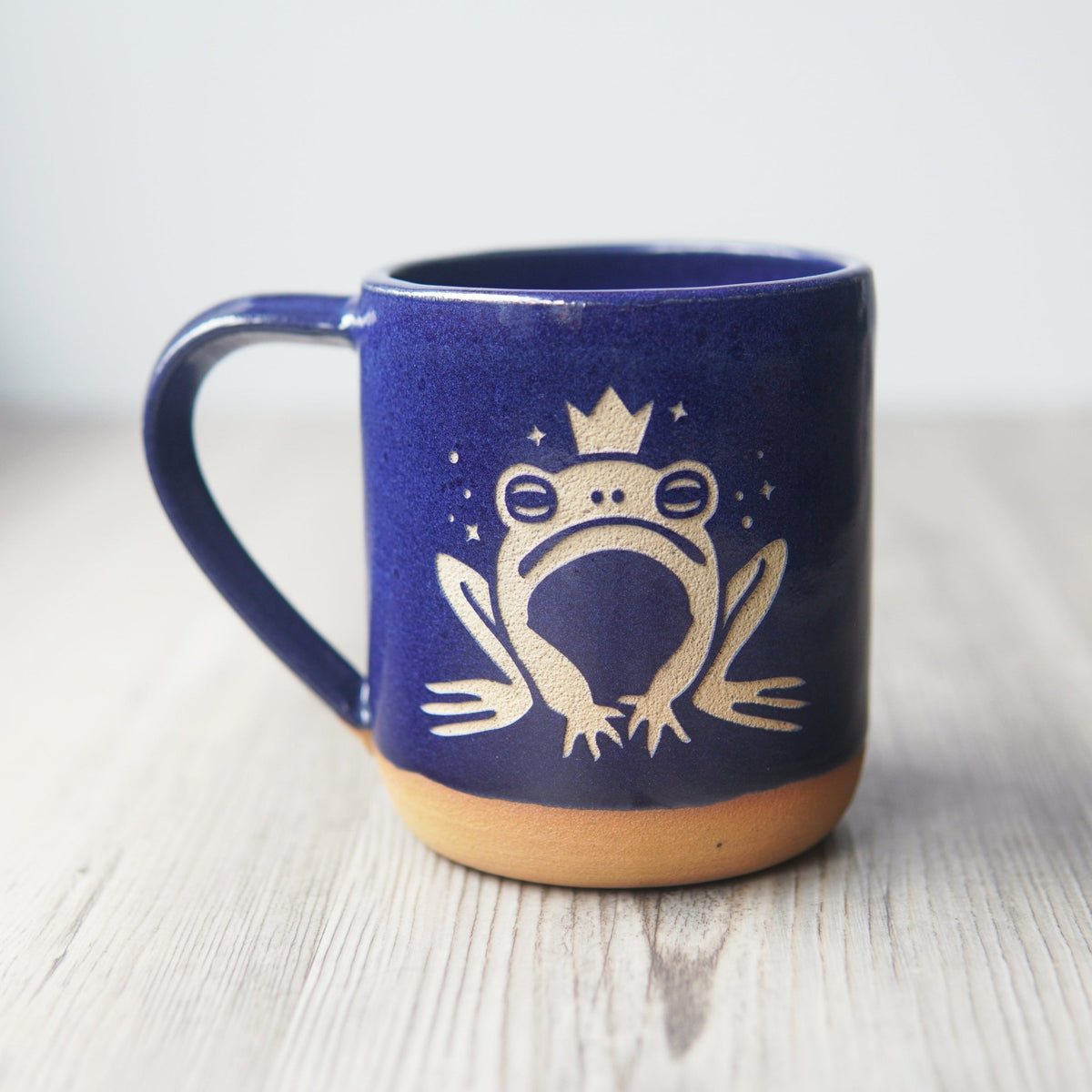 Frog Prince Mug, Farmhouse Style Handmade Pottery - Che Cose Belle