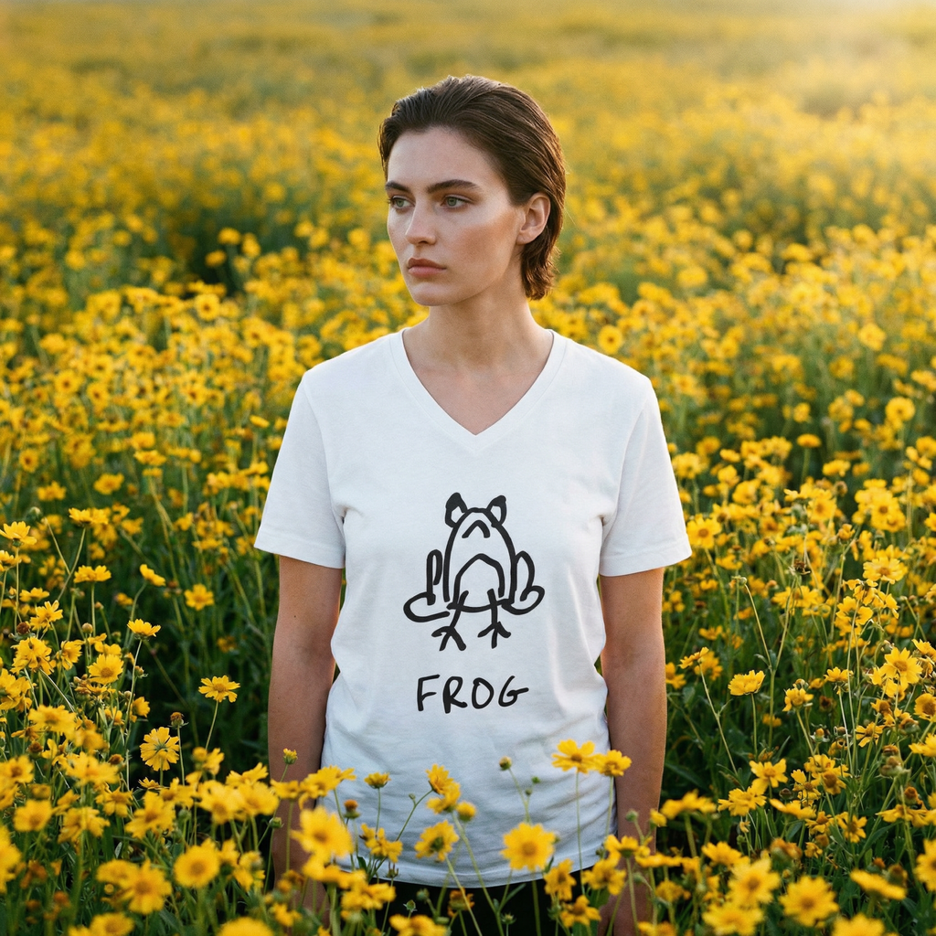 Frog - V-neck Tee