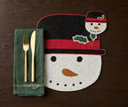 Frosty Snowman Placemat, Christmas Placemat, Snowman Placemat - Che Cose Belle