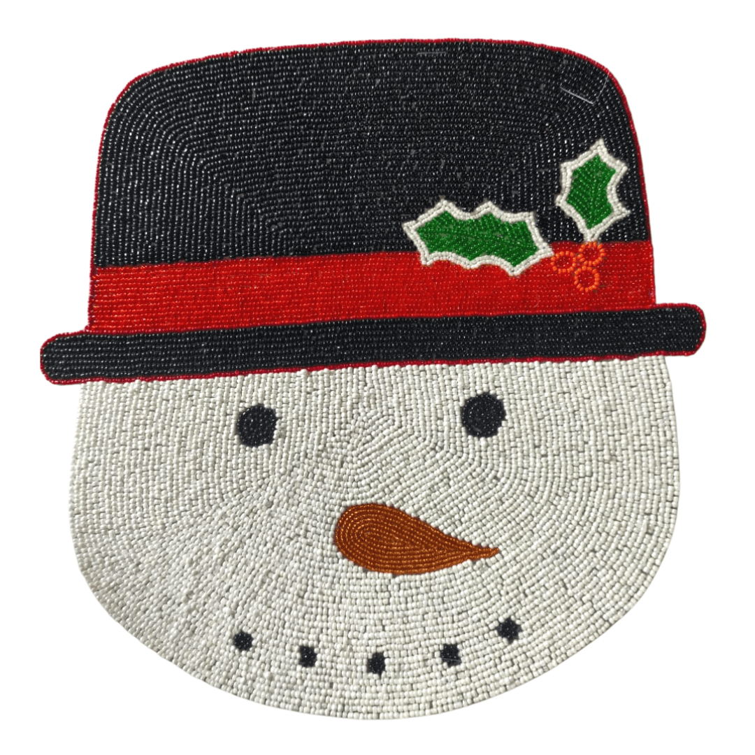 Frosty Snowman Placemat, Christmas Placemat, Snowman Placemat - Che Cose Belle